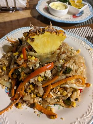 Pad thai at Lands in Love - Vegan Hotel & Resort in Alajuela