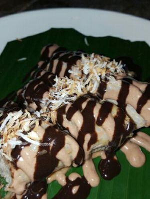 Banana Coconut Rice Dessert at Pituq - Ikan Duyung in 