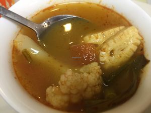 Tom Yam Soup at Cheng Si Jie Thai Private Kitchen 鄭​師姐泰式素食私房菜 in Kowloon