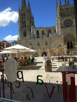 Table with a view ❤ this place at Viva La Pepa in Burgos