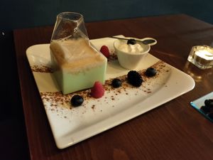 Like a mint milkshake with vegan cream! at Smile Tree Cocktail Bar in Turin