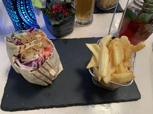 Gyros wrap at Veggiezz - Am Salzgriess in Vienna