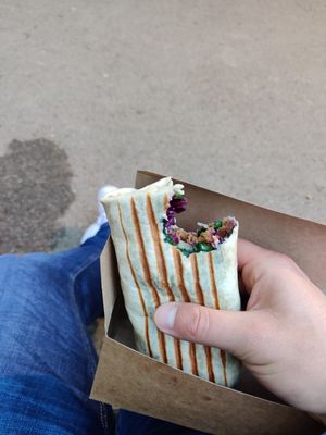 Burrito to go at Veggiezz - Am Salzgriess in Vienna