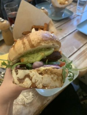 vegan burger   at Veggiezz - Am Salzgriess in Vienna