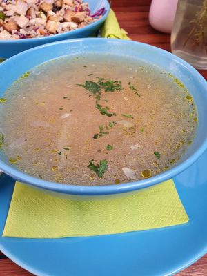 Not the best picture, but this Veggiezz soup was really delicious. at Veggiezz - Am Salzgriess in Vienna