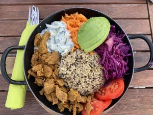 Gyrospfanne  at Veggiezz - Am Salzgriess in Vienna