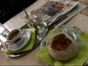 dessert & coffee at Veggiezz - Am Salzgriess in Vienna