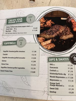 Menu  at Veggiezz - Am Salzgriess in Vienna