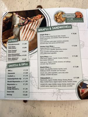 Menu  at Veggiezz - Am Salzgriess in Vienna
