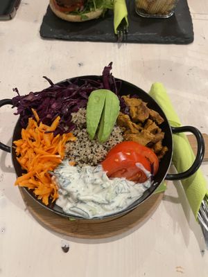 Gyros plate (bowl)  at Veggiezz - Am Salzgriess in Vienna