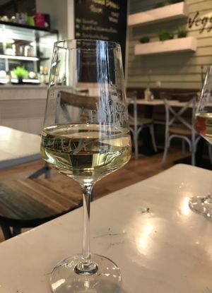 Austrian vegan wine at Veggiezz - Am Salzgriess in Vienna