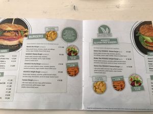part of menu at Veggiezz - Am Salzgriess in Vienna