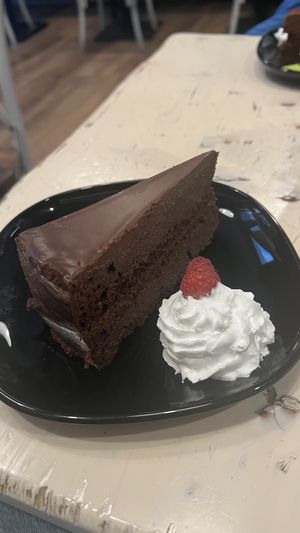 Vegan sachertorte  at Veggiezz - Am Salzgriess in Vienna