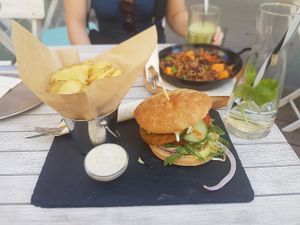 burger at Veggiezz - Am Salzgriess in Vienna