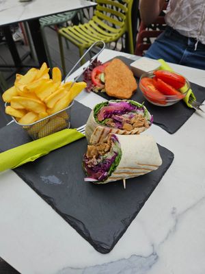 Gyros Wrap at Veggiezz - Am Salzgriess in Vienna