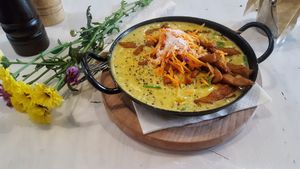 Green coconut curry quinotto at Veggiezz - Am Salzgriess in Vienna