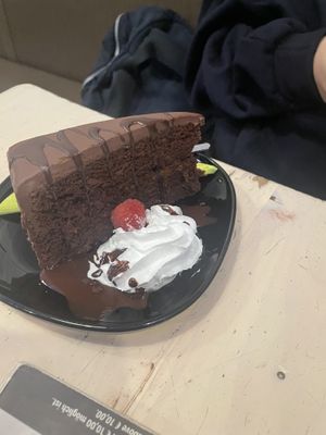 Sacher cake  at Veggiezz - Am Salzgriess in Vienna