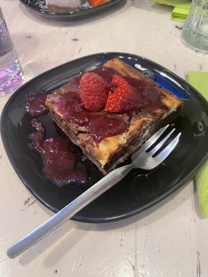 Brownie cheesecake  at Veggiezz - Am Salzgriess in Vienna