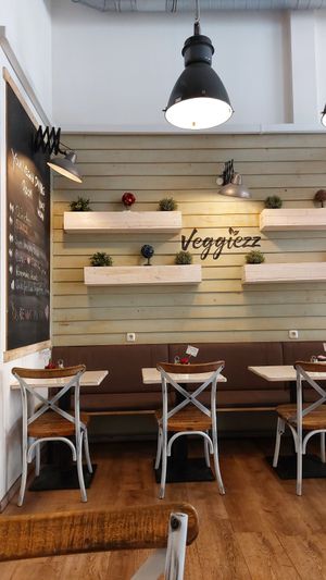 Inside one part at Veggiezz - Am Salzgriess in Vienna