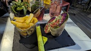 gyros wrap at Veggiezz - Am Salzgriess in Vienna