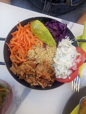 Gyro's bowl at Veggiezz - Am Salzgriess in Vienna