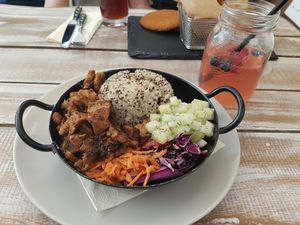 Gyros Bowl ;)  at Veggiezz - Am Salzgriess in Vienna