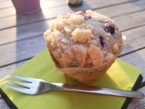 Blueberry Muffin  at Veggiezz - Am Salzgriess in Vienna