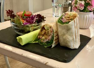 Gyros Wrap at Veggiezz - Am Salzgriess in Vienna