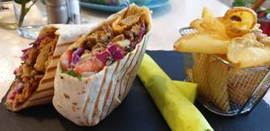 gyros wrap at Veggiezz - Am Salzgriess in Vienna