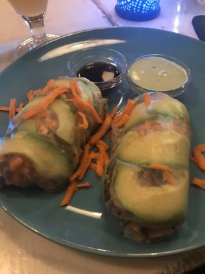 Avacado rolls at Veggiezz - Am Salzgriess in Vienna