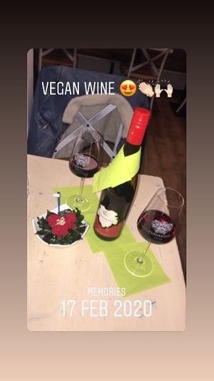 Best vegan wine ever  at Veggiezz - Am Salzgriess in Vienna