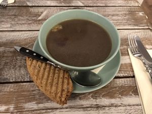 Soup at Veggiezz - Am Salzgriess in Vienna