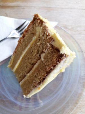 Lemon cake at The Veggie Cafe in Ilkley