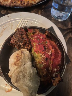 This was the half I took homeconsolidated on one plate.   at Crumb & Spigot in Chagrin Falls