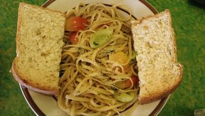 Herb Pasta at Buzzz Cafe in Tagbilaran