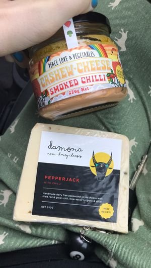 Vegan cheese  at Eastfield Natural Foods in Croydon