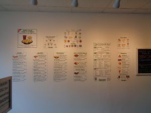 Menu Wall. at Grazers Restaurant in Kent