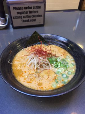 Spicy Ramen at Ramen Hood in Los Angeles