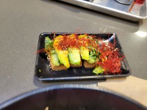 Avocado Toast at Ramen Hood in Los Angeles