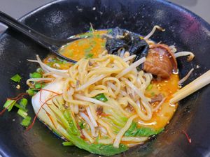 Spicy Ramen at Ramen Hood in Los Angeles