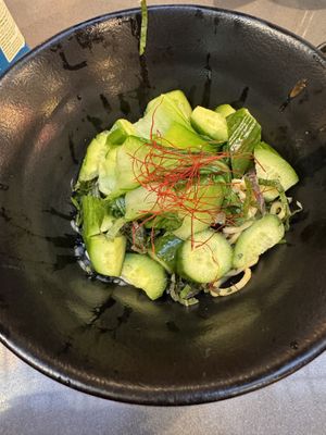 Refreshing sesame noodle  at Ramen Hood in Los Angeles