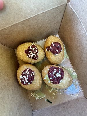 Crispy rice and spicy “tuna” appetizer   at Ramen Hood in Los Angeles