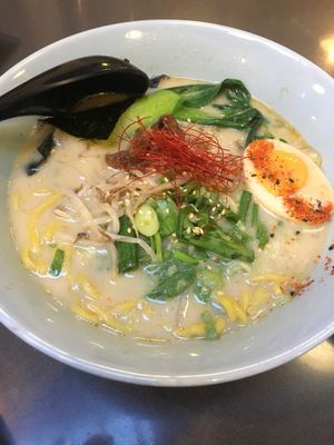Skip the egg, not worth the $2  at Ramen Hood in Los Angeles