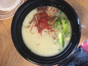 Garlic Ramen 🍜  at Ramen Hood in Los Angeles