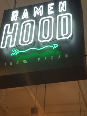 Really good ramen! at Ramen Hood in Los Angeles