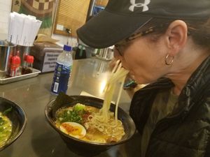 Grinding 😊 at Ramen Hood in Los Angeles