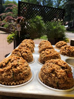Gluten free muffins at Que de Bonnes Choses in Hudson