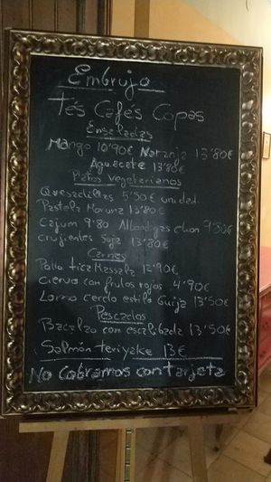 La carta at Embrujo de Granada in Albacete