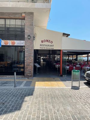 Street view at Romeo Pizza in Volos