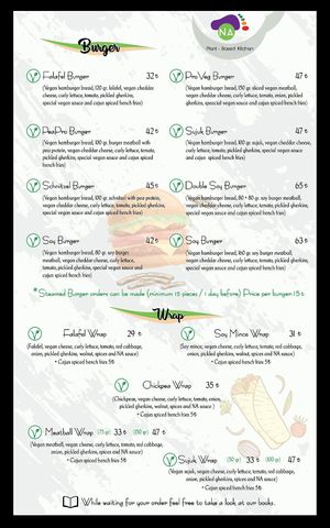 English MENU 3 at KafeNAsanat in Istanbul